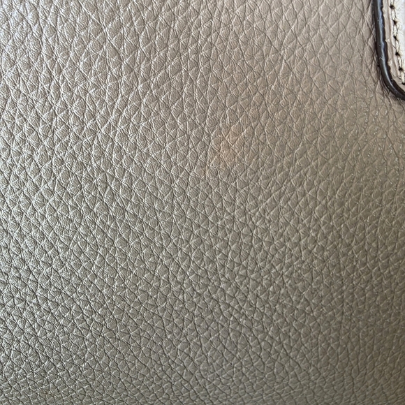 Coach Morgan Satchel/Shoulder Bag In Taupe Pebble Grain Leather With Exotic Trim - Picture 3 of 16